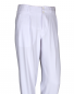 Preview: Pleated Trousers in White HKMandel