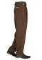 Preview: Pleated Trousers Mens Retro Style in Brown