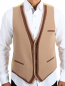 Preview: Beige Mens Vest