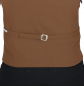 Preview: Double breasted mens vest in brown