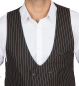 Preview: Retro brown/white striped vest