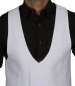 Preview: Double breasted mens vest in white