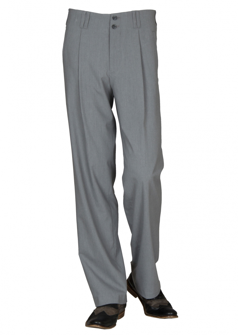 Pleated Pants in Gray