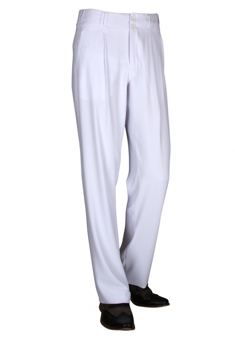 Pleated Trousers in White HKMandel