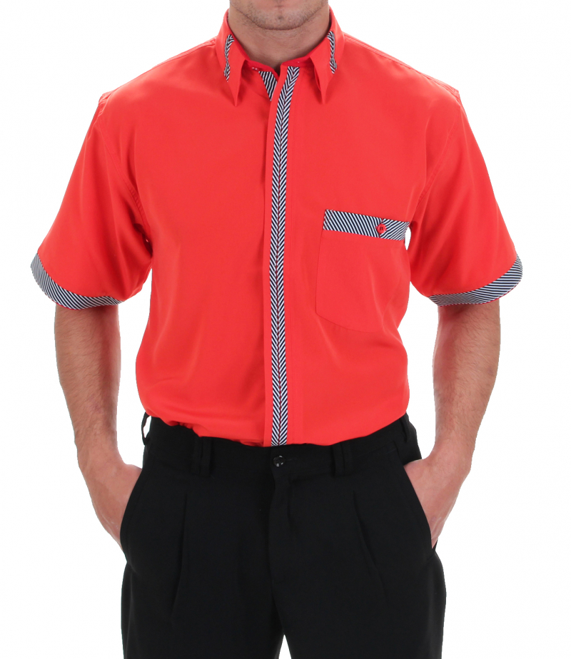 Designer Herren Hemd in orange