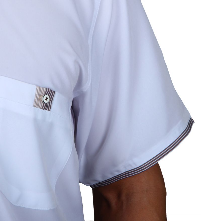 Men's shirt elegant in white