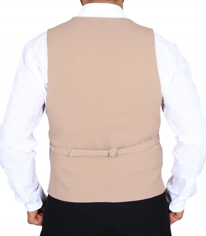 Vintage vest mens in beige