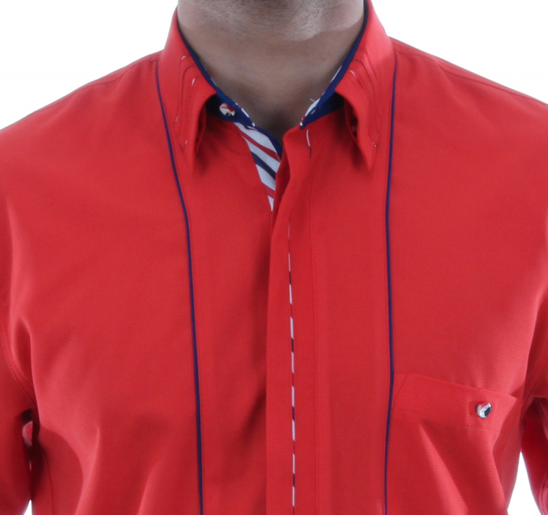 Designer Men's Shirt in orange