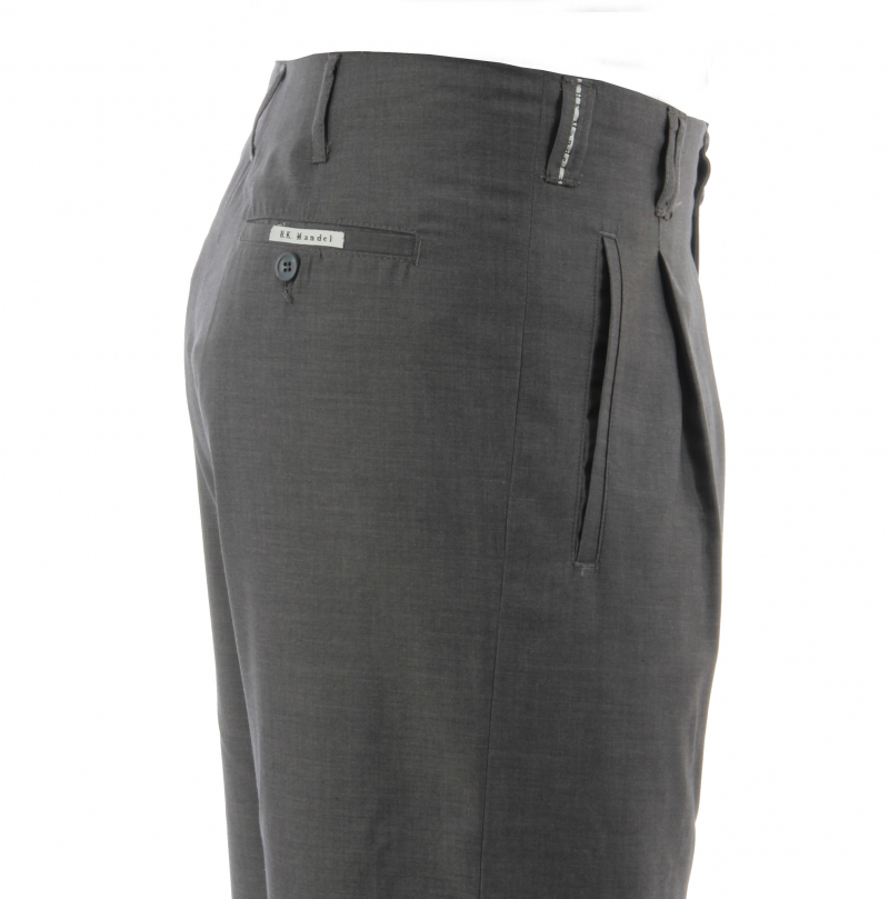 Pleated Trousers Gray