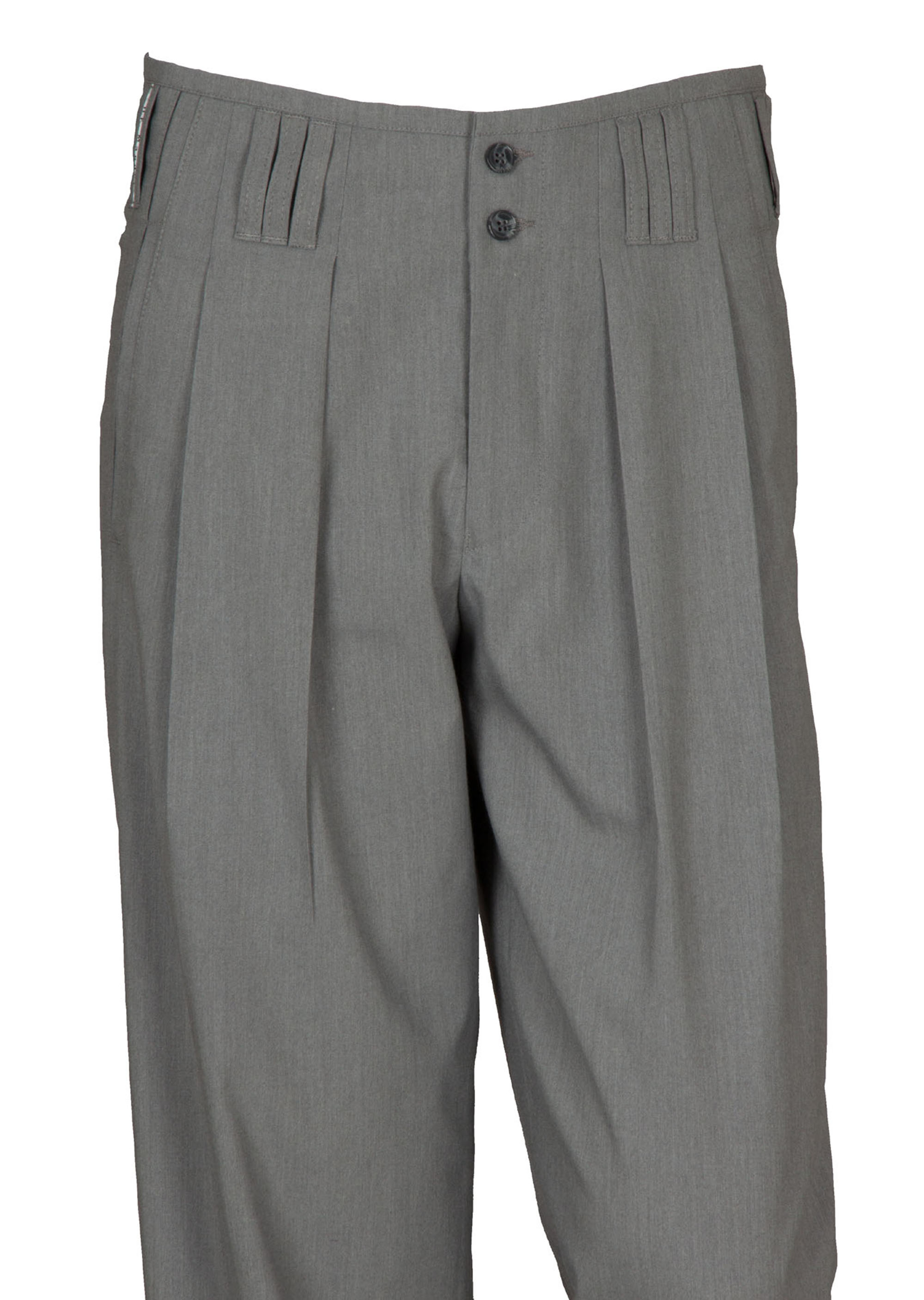 Bundfalten Herren Hose in Braun Vintage Mode Herren 50er 60er Jahre Model Boogie 