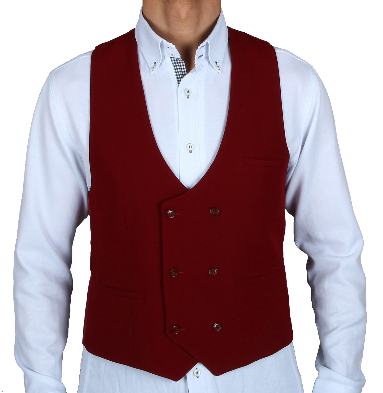 Herren Weste rot Tartan Herren Weste Retro Vintage handgenähte Weste  Französisch Kreation Weste Schottischer Stoff verstellbare Weste Anzug -  .de