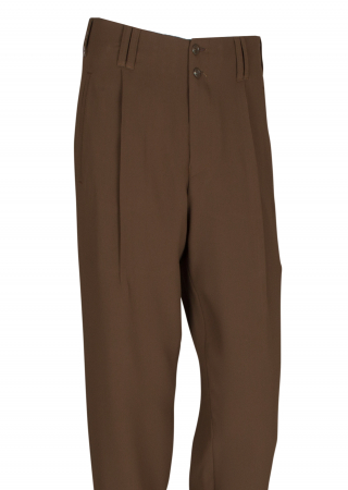 Bundfalten Hose in Braun Modell Swing