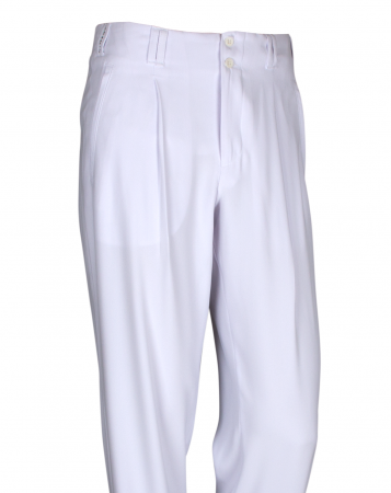 Pleated Trousers in White HKMandel