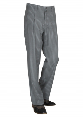Pinstripe Pants in Gray