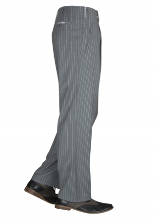 Pinstripe Pants in Gray