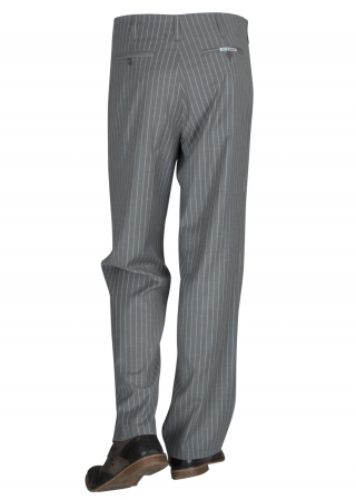 Pinstripe Pants in Gray