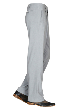 Bundfaltenhose in Grau