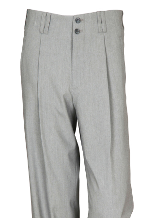 Bundfaltenhose in Grau