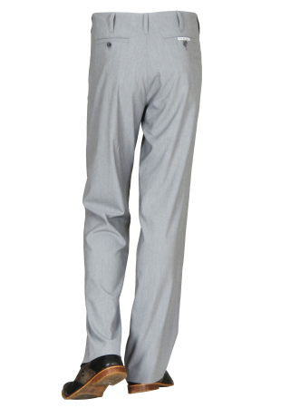 Bundfaltenhose in Grau