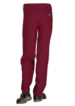 Pleated Trousers in Burgundy