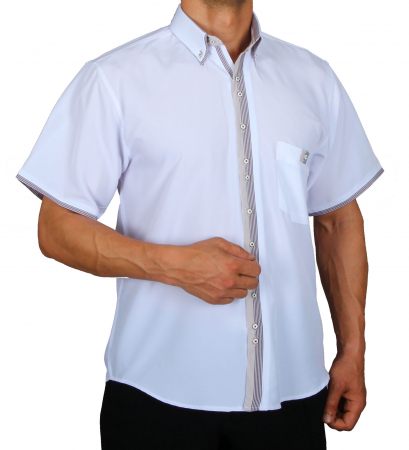 Men's shirt elegant in white