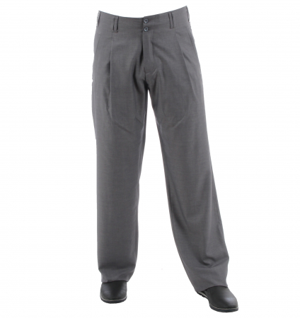 Pleated Trousers Gray