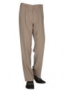 Herren Bundfaltenhose in Beige Model Swing